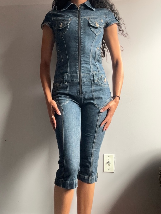 Dereon Denim - DEREON Y2K Beyoncé and Tina Knowles Denim Jumpsuit